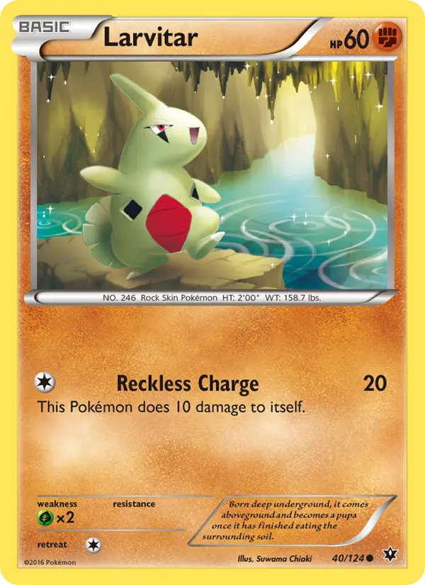 Larvitar 40 — Fates Collide 40, Normal finish