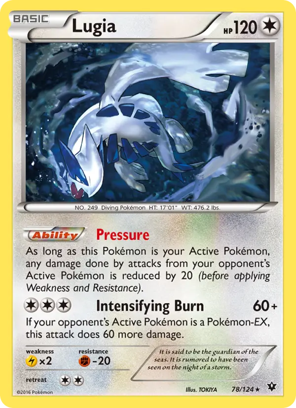 Lugia 78 card from Fates Collide