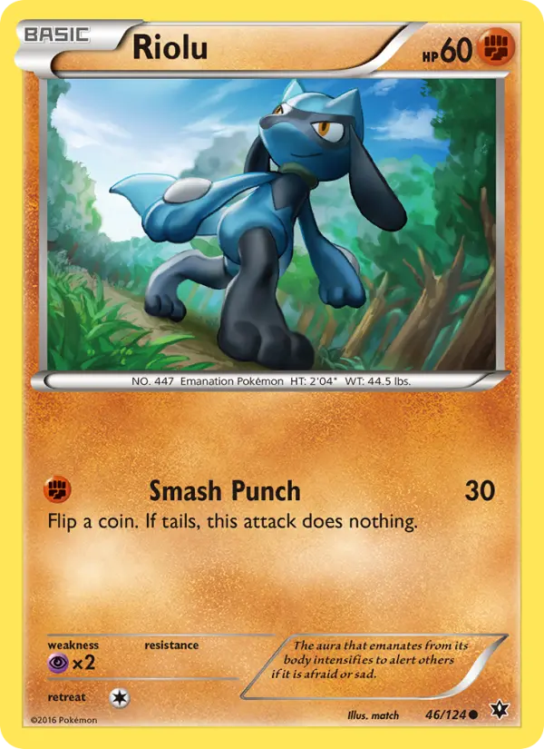 Riolu 46 card from Fates Collide