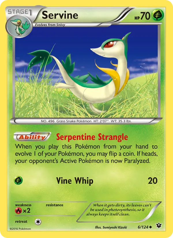 Servine 6 card from Fates Collide