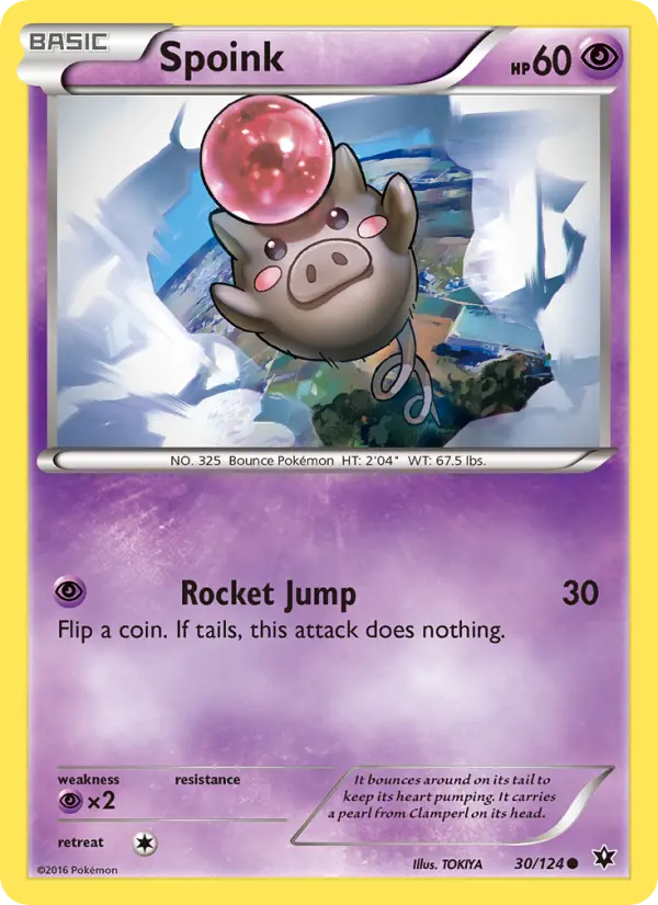 Spoink 30 card from Fates Collide