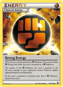Strong Energy 115 — shown as an example of the Reverse Holofoil finish