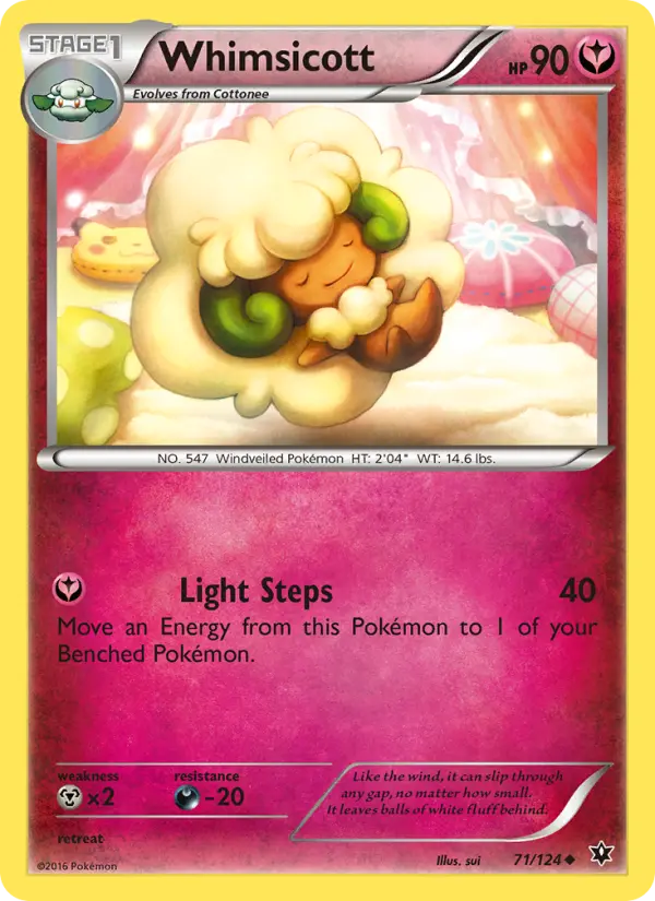 Whimsicott 71 — Fates Collide 71, Normal finish