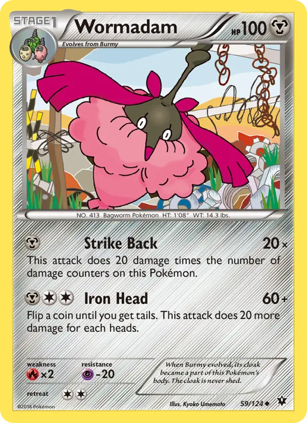 Wormadam 59 card from Fates Collide