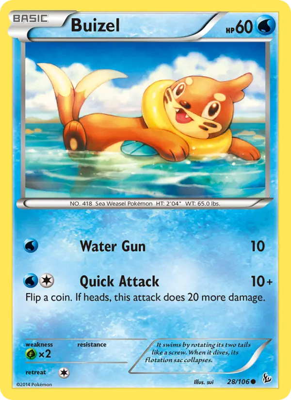 Buizel 28 card from Flashfire