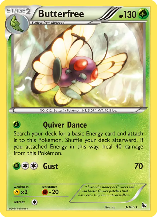 Butterfree 3 — Flashfire 3, Normal finish