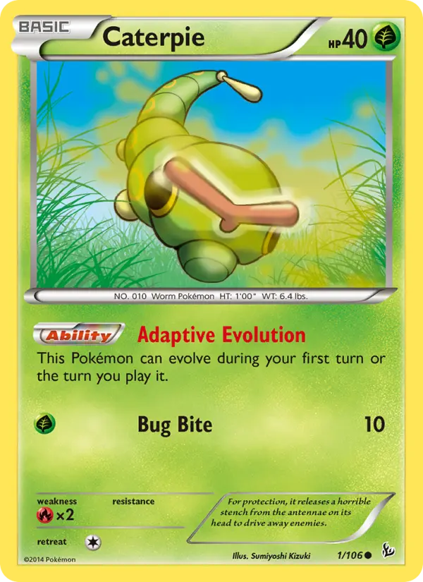 Caterpie 1 — Flashfire 1, Normal finish