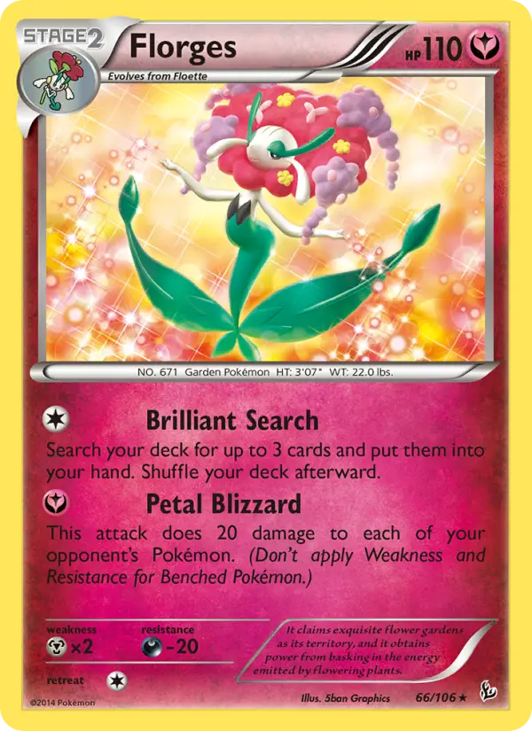 Florges 66 card from Flashfire
