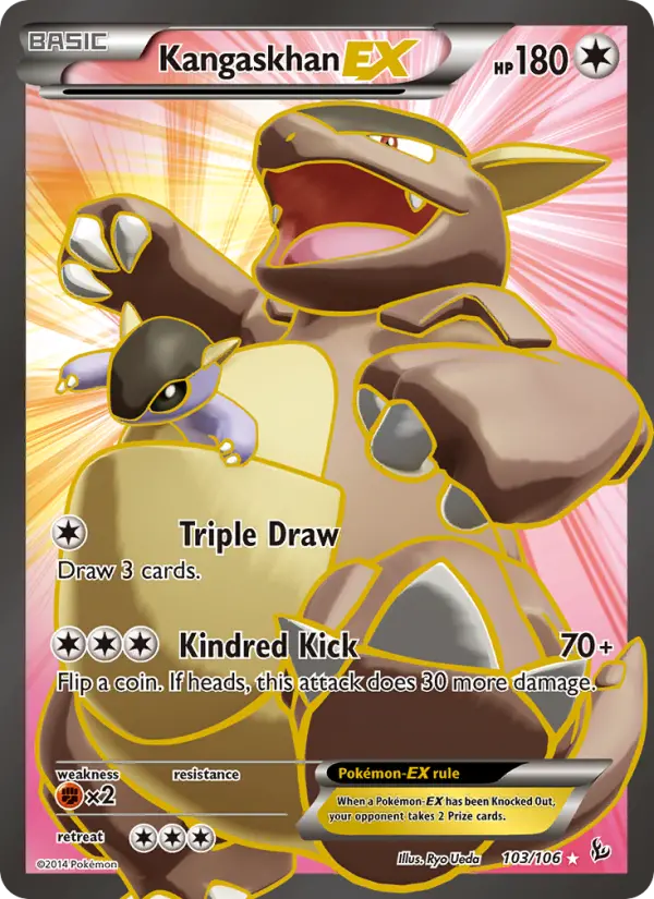Kangaskhan-EX 103 — Flashfire 103, Holofoil finish