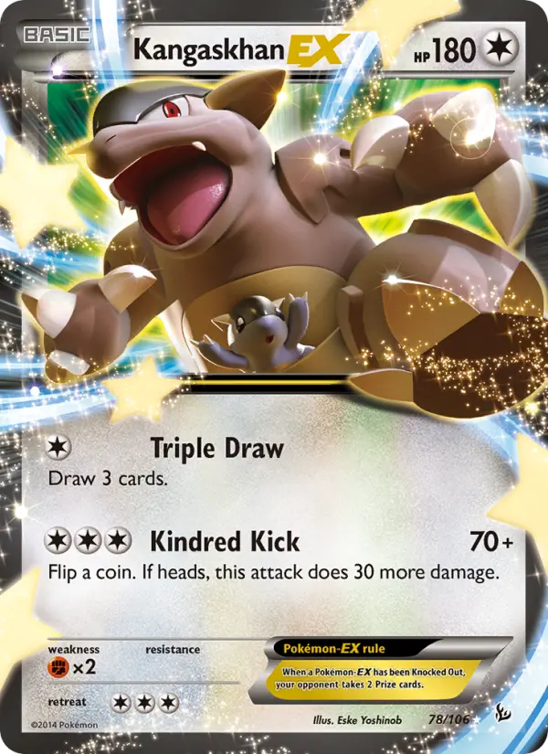 Kangaskhan-EX 78 — Flashfire 78, Holofoil finish