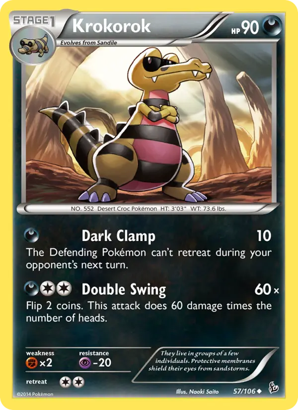 Krokorok 57 card from Flashfire