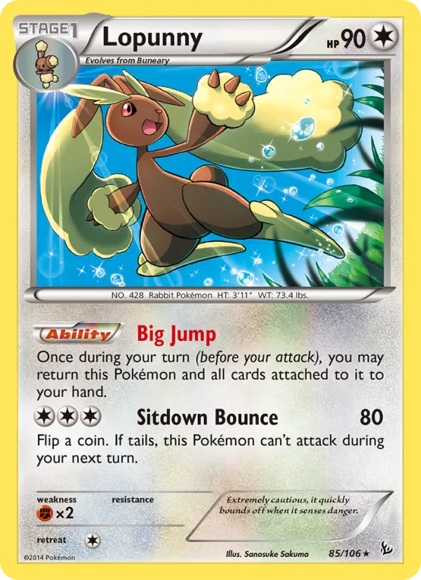 Lopunny 85 — Flashfire 85, Normal finish
