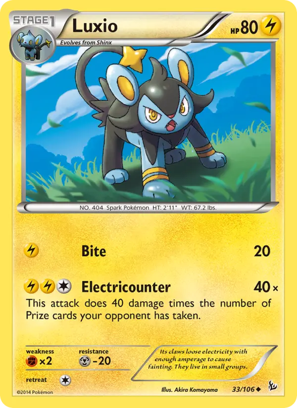 Luxio 33 card from Flashfire