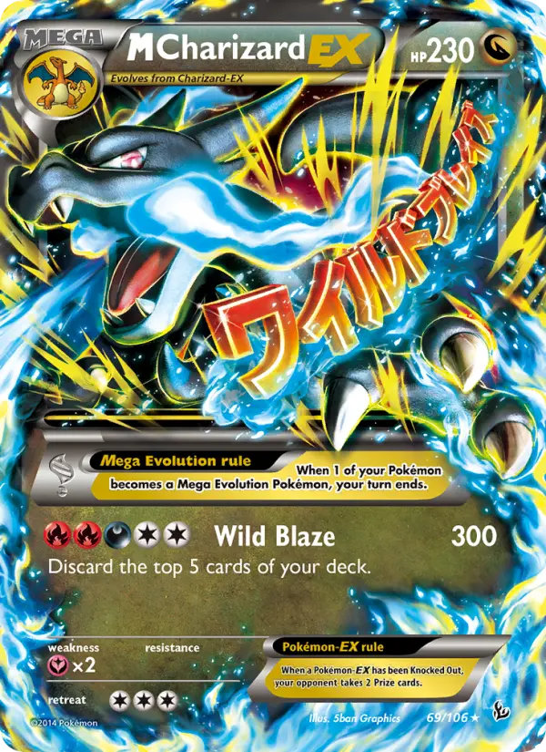 M Charizard-EX 69 card from Flashfire