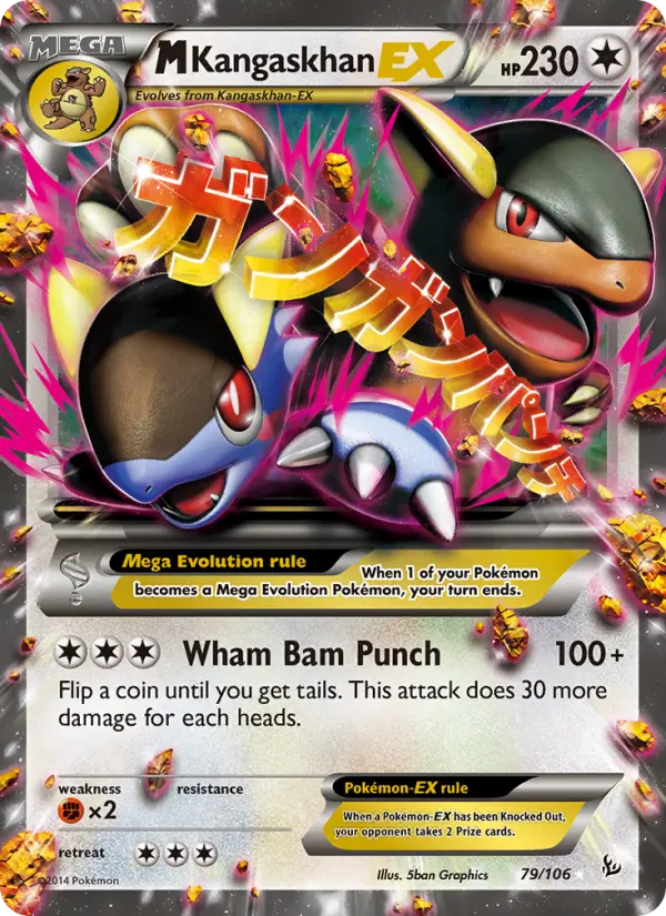 M Kangaskhan-EX 79 card from Flashfire
