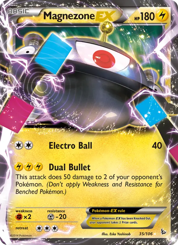 Magnezone-EX 35 — Flashfire 35, Holofoil finish