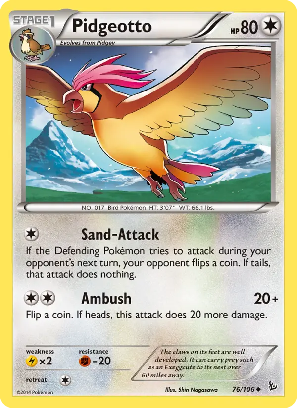 Pidgeotto 76 — Flashfire 76, Normal finish