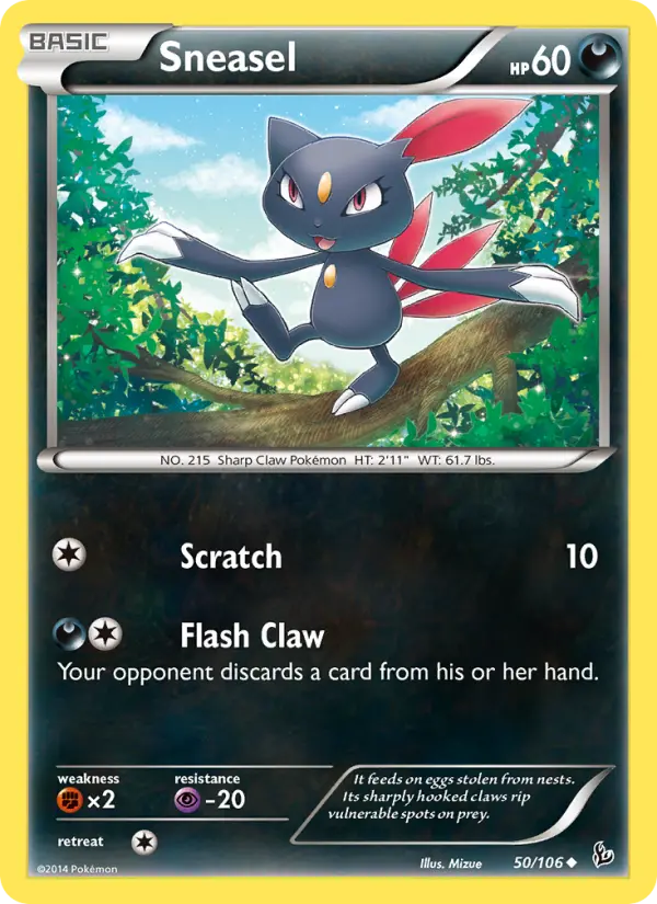 Sneasel 50 card from Flashfire