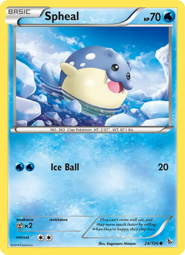 Spheal 24 card from Flashfire