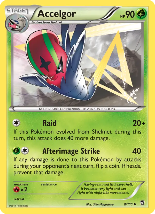 Accelgor 9 card from Furious Fists