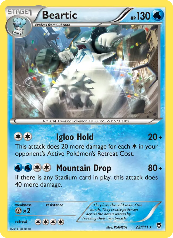 Beartic 22 card from Furious Fists