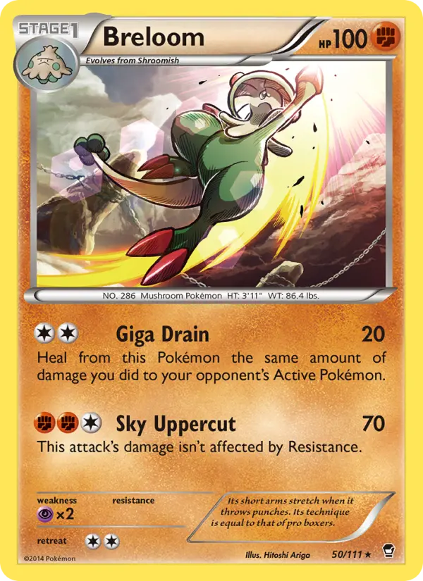 Breloom 50 card from Furious Fists