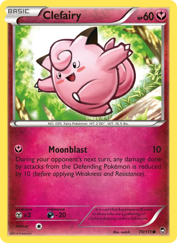 Clefairy 70 — Furious Fists 70, Normal finish
