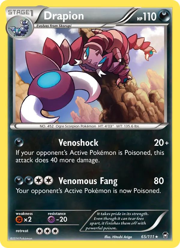 Drapion 65 card from Furious Fists