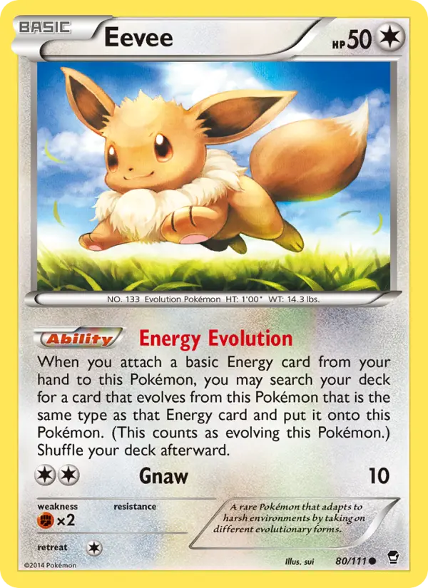 Eevee 80 card from Furious Fists