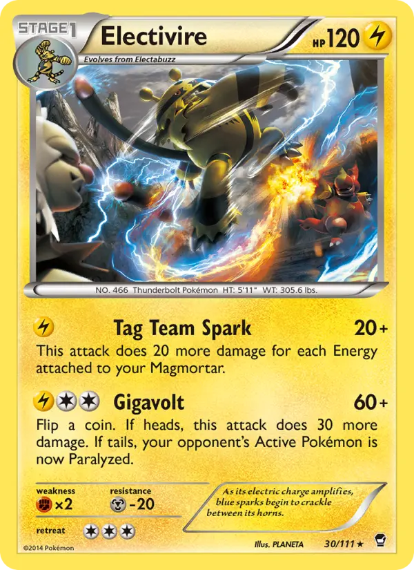 Electivire 30 — Furious Fists 30, Normal finish