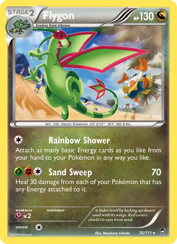 Flygon 76 — Furious Fists 76, Normal finish