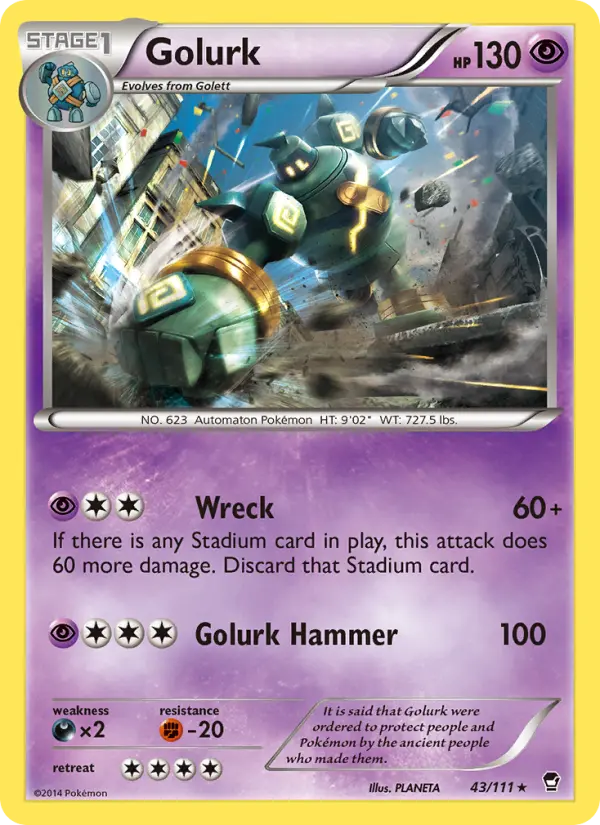 Golurk 43 — Furious Fists 43, Normal finish