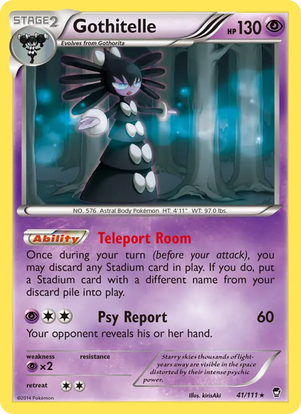 Gothitelle 41 card from Furious Fists