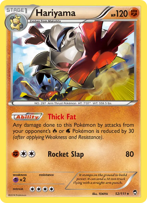 Hariyama 52 card from Furious Fists