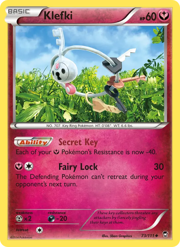 Klefki 73 card from Furious Fists