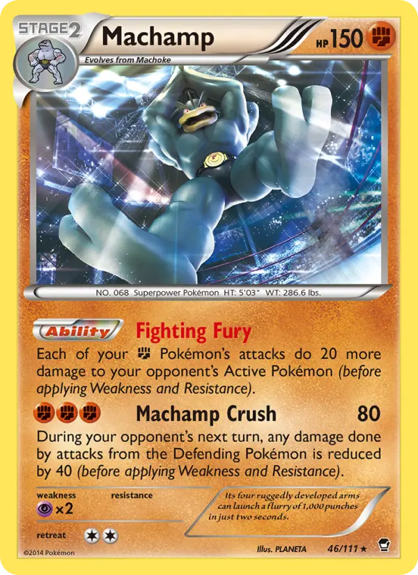 Machamp 46 card from Furious Fists
