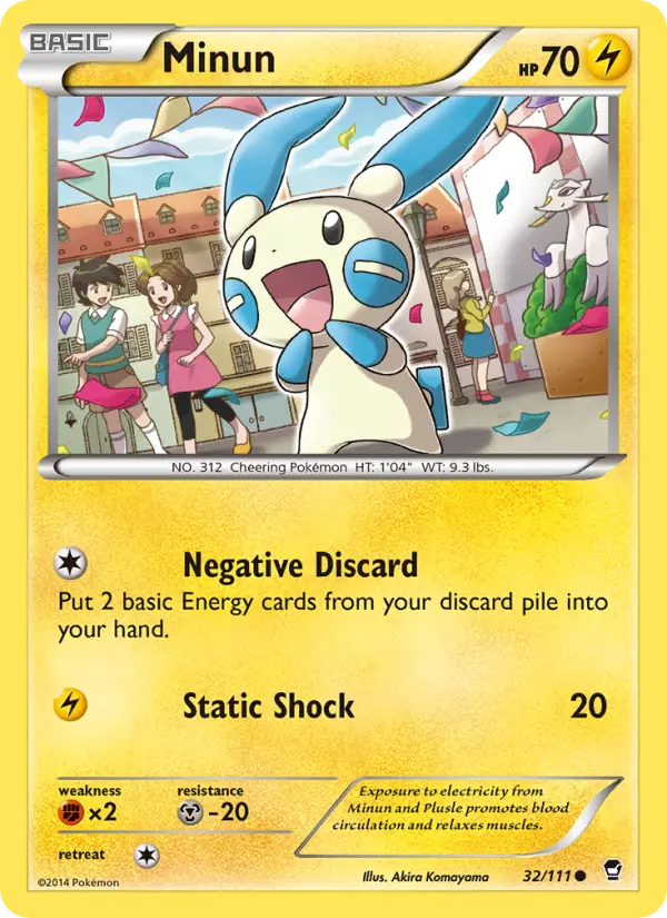 Minun 32 card from Furious Fists