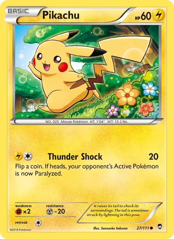 Pikachu 27 — Furious Fists 27, Normal finish
