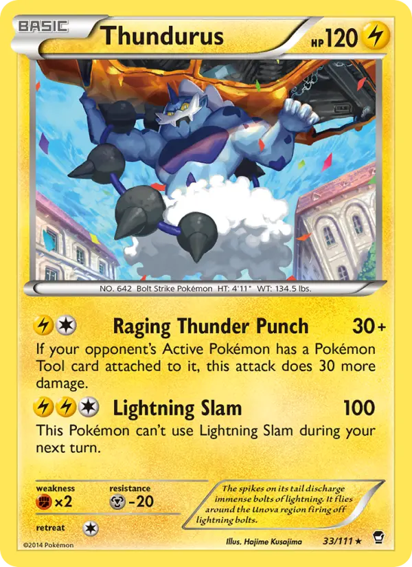 Thundurus 33 — Furious Fists 33, Normal finish