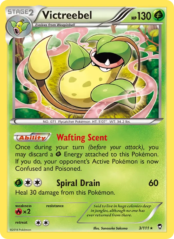 Victreebel 3 — Furious Fists 3, Holofoil finish