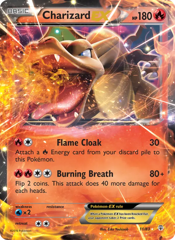 Charizard-EX 11 card from Generations