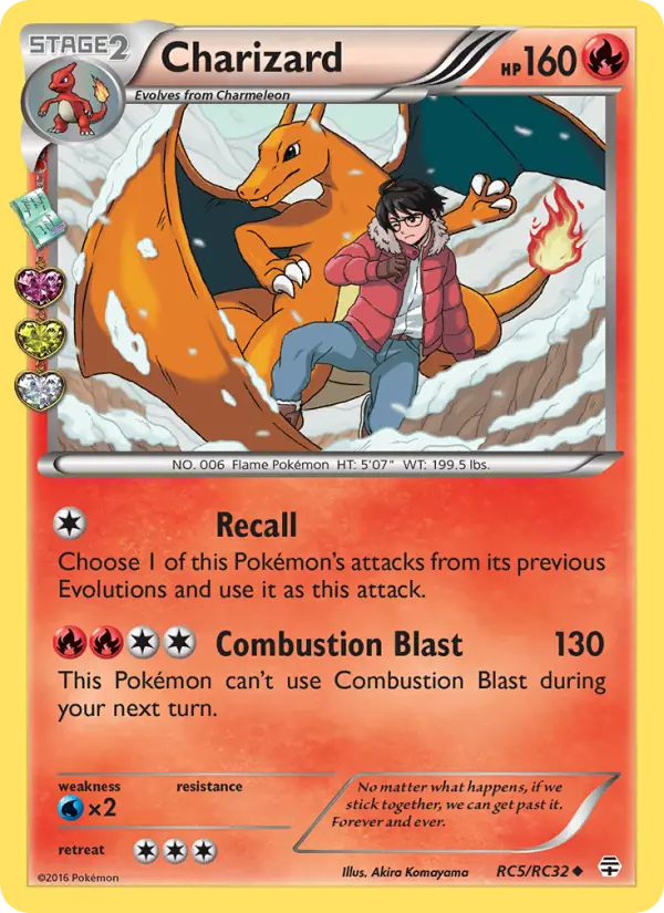 Charizard RC5 card from Generations