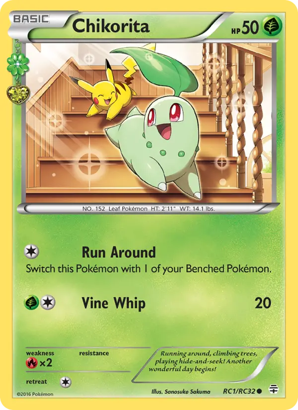 Chikorita RC1 card from Generations