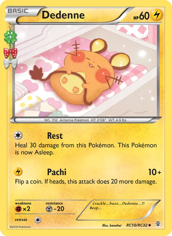 Dedenne RC10 card from Generations