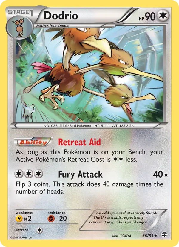 Dodrio 56 card from Generations