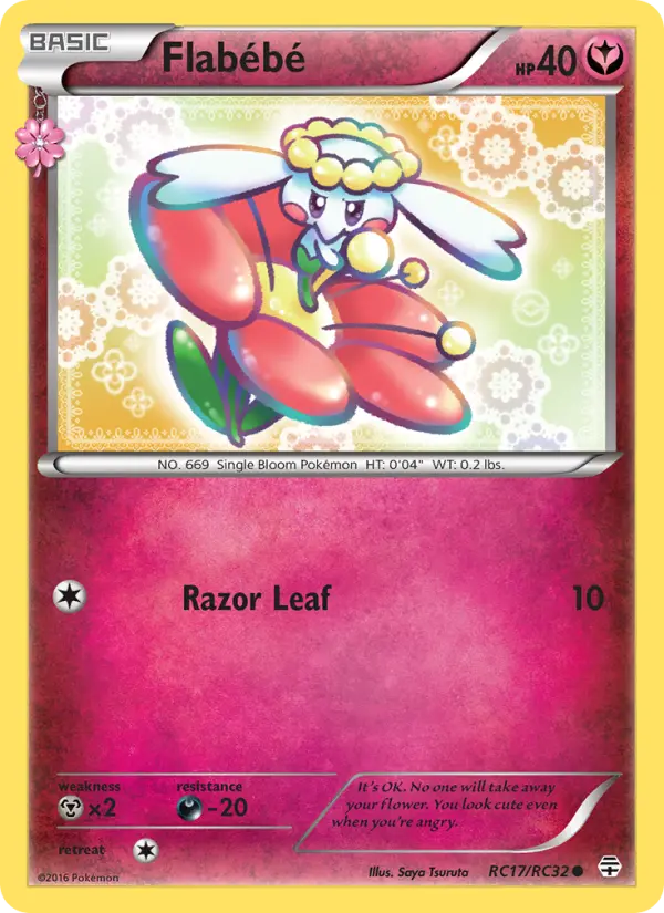Flabébé RC17 card from Generations