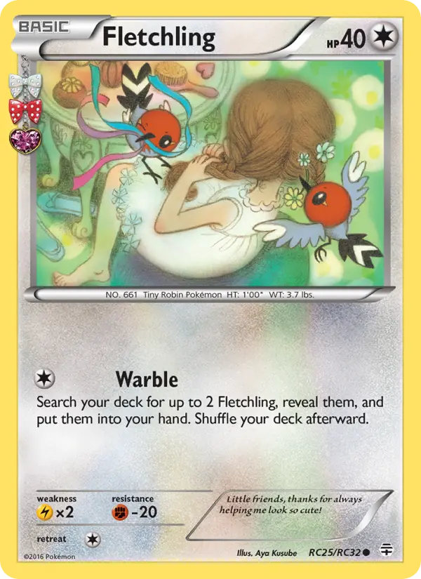 Fletchling RC25 card from Generations