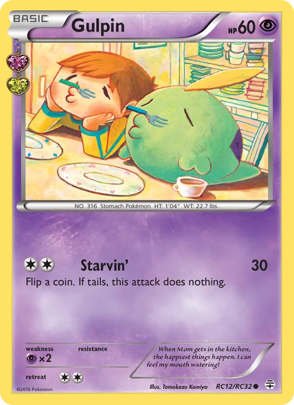 Gulpin RC12 card from Generations