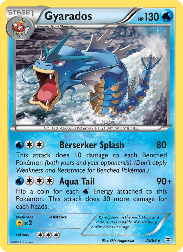 Gyarados 23 — Generations 23, Normal finish