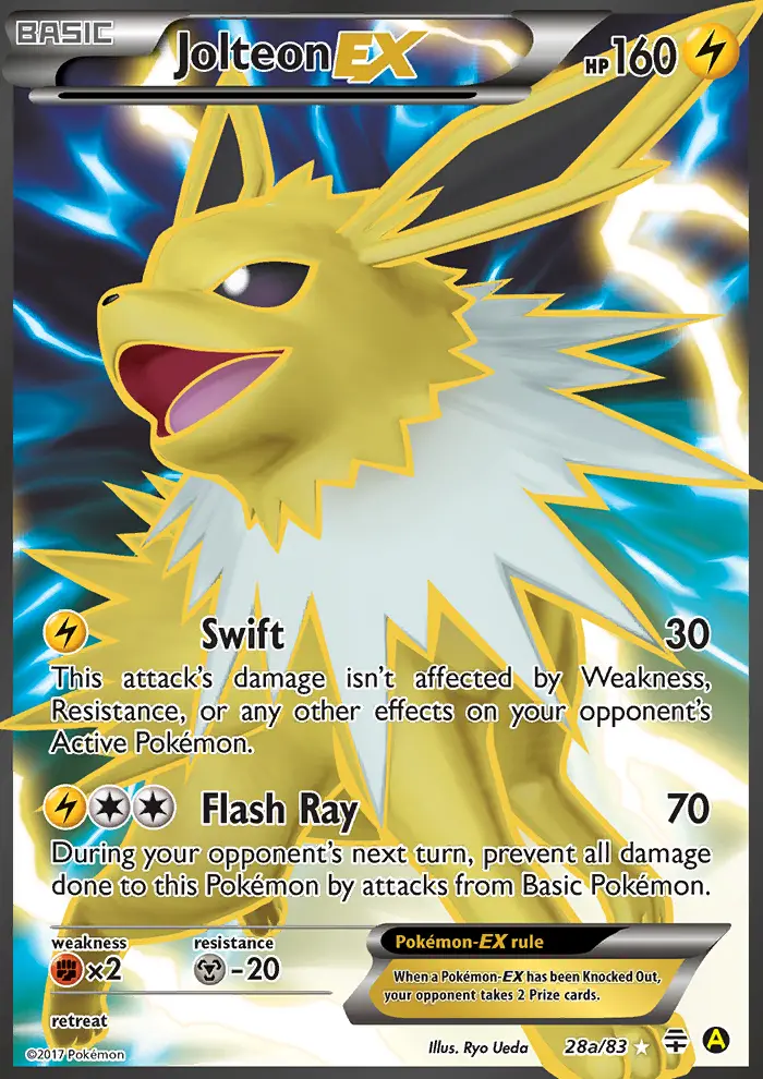 Jolteon-EX 28a card from Generations